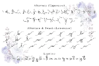 Sephia Signature font