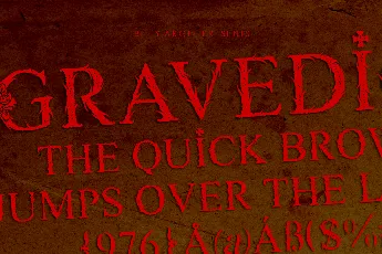 GRAVEDIGGER PERSONAL USE font