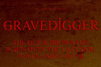 GRAVEDIGGER PERSONAL USE font