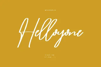 Helloyone font