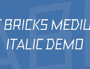 TT Bricks Medium Italic DEMO font