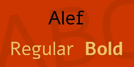 Alef font