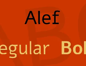 Alef font