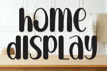 Home Display Typeface font