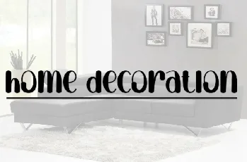 Home Display Typeface font