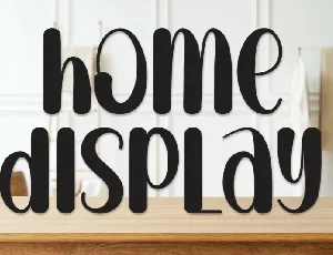 Home Display Typeface font