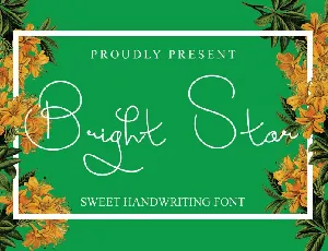 Bright Star font