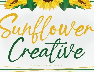 Sunflower Creative Script font