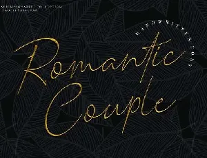 Romantic Couple font