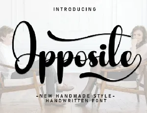 Opposite Script font