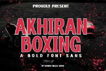 Akhiran Boxing font