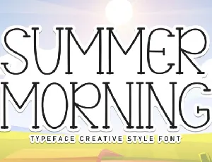 Summer Morning Display font