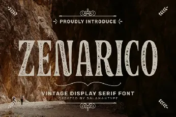 Zenarico Textured font