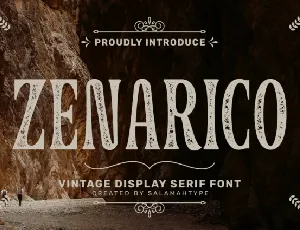 Zenarico Textured font