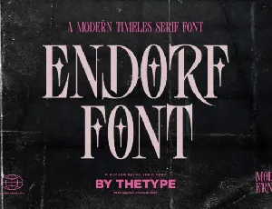 Endorf font