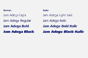 Jam Adega font