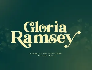 Gloria Ramsey font