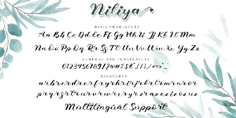 Niliya font