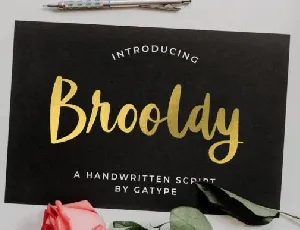 Brooldy font