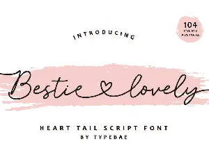 Bestie Lovely font