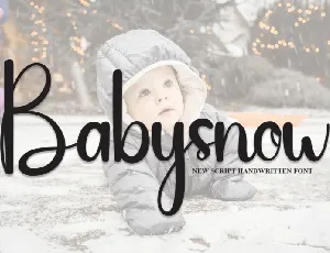 Babysnow Script font