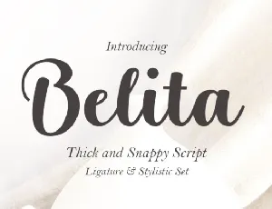 Belita font