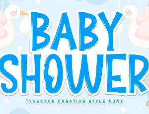 Baby Shower Display font