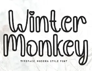 Winter Monkey font