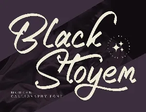 Black Stoyem font