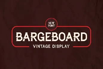 Bargeboard font