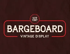 Bargeboard font