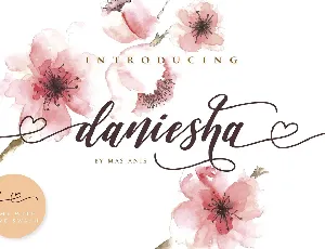 Daniesha Script Free Download font