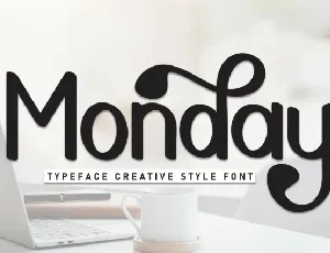 Monday Display font