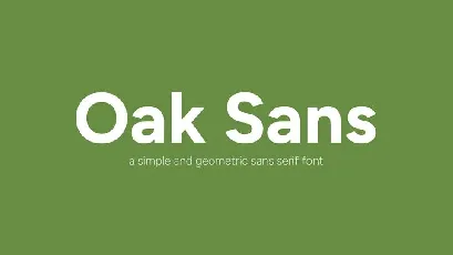 Oak Sans font