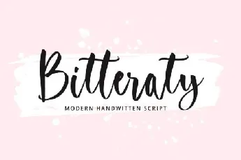 Bitteraty font