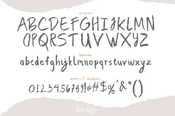 Bim Runger Demo font