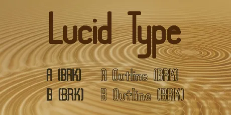 Lucid Type font