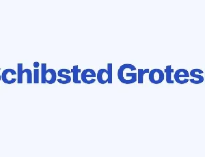 Schibsted Grotesk Family font