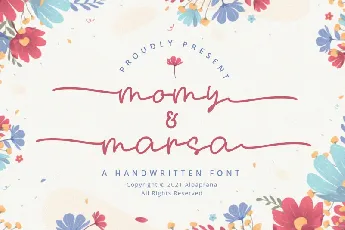 Momy & Marsa – Handwritten font