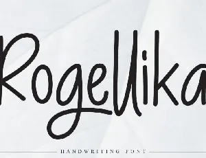 Rogellika Script font