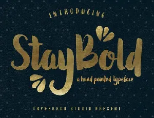 Stay Bold Typeface font