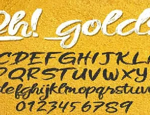 Oh! golds font