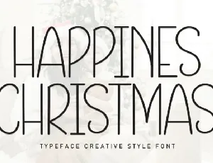 Happines Christmas Display font