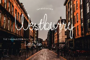 Westburry Handwritten font