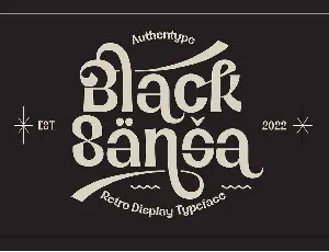 Black Sansa font