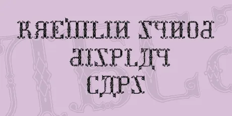 Kremlin Synod (Display Caps) font