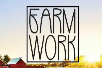 Farm Work Display font