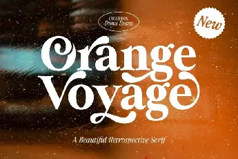 Orange Voyage font