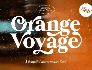 Orange Voyage font