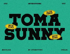 Toma Sunny font